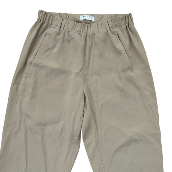 Babaton Small Dexter Pant Tan Tuxedo Pull On Crepe Ankle Cropped - Picture 6 of 10